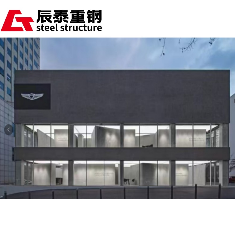Large Span Steel Structure Car Showroom Construction Lightweight