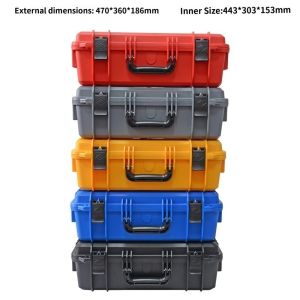 Customizable Lightweight Portable Tool Box with Reinforced Latch System for