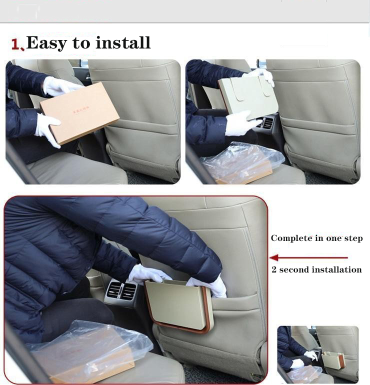 Wholesale Car Folding Storage Storage Hanging Portable Car Trash Can