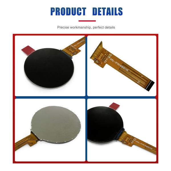 1.6 Inch Circular TFT LCD Module MIPI 400x400 Resolution IC ST7797