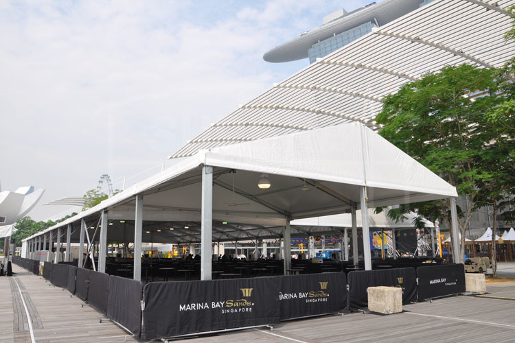 Clear Span Large Transparent Glass Wall Outdoor Marquee Tent Weather Resistant