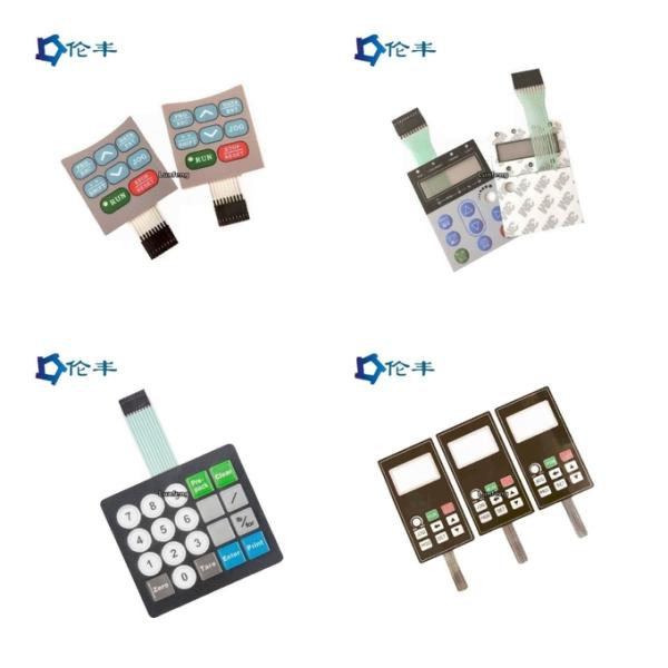 PET Matte F150 Membrane Switch Overlay 3M467 Rim Embossing Button