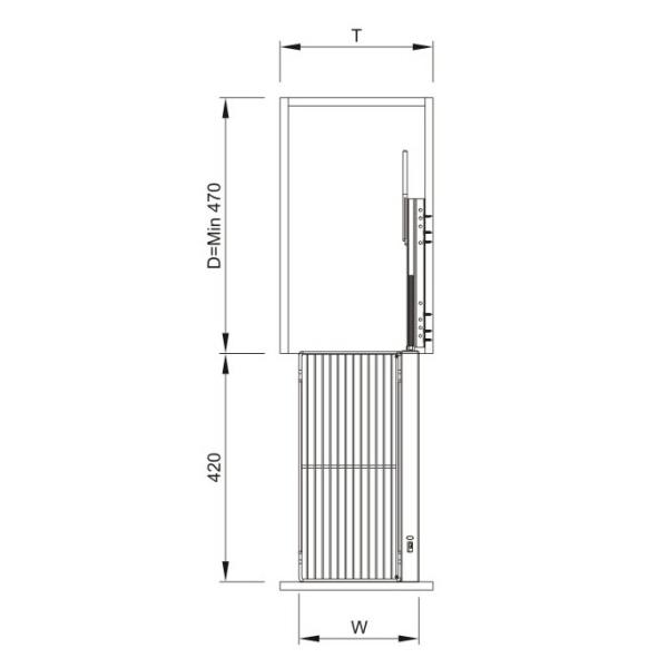 B006 Kitchen pull out basket drawer:Soft-closing Side Basket