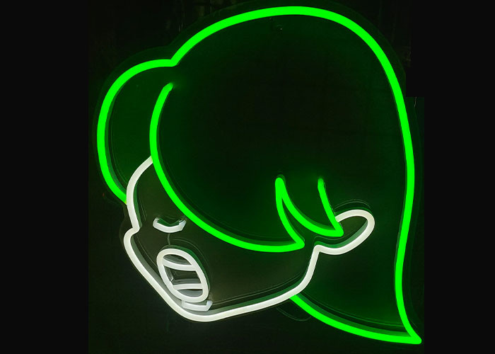 Customized girl Led Neon Signs Illuminated Sign Boards 12v for retail