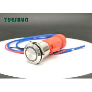 Quality 250Vac IP67 Illuminated 19mm Momentary Panel Mount Push Button Switch for sale