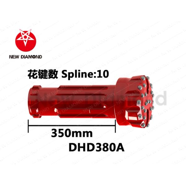 8 Spline DTH Threaded Button Bits With Ballistic / Parabolic Button Shape