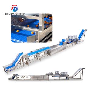 Quality Automatic Fruit And Vegetable Processing Line Selection Washing Drying for sale