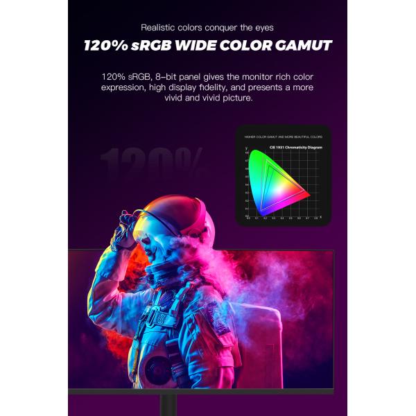 4K UHD Internet Cafe 34 Inch Gaming Monitor With IPS LED RGB Lighting Height Adjustable