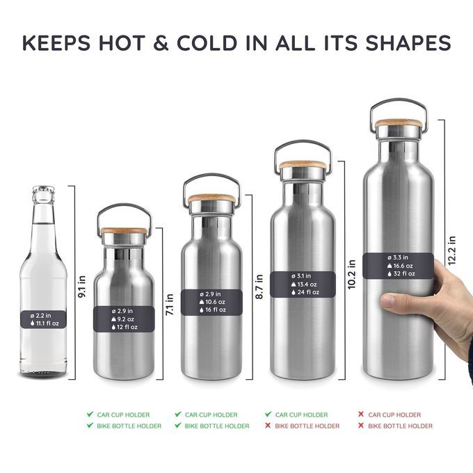 Flask Big Small Large Colorful OEM Stainless Steel Drinking Water Bottle