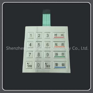 Quality Laser Engraved Metal Numeric Keypad Watertight With Ultra Thin Membrane for sale