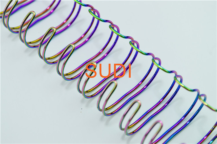 7/8 Inch Plated Coil Spiral Book Binding Steel Wire 20.6mm Thickness