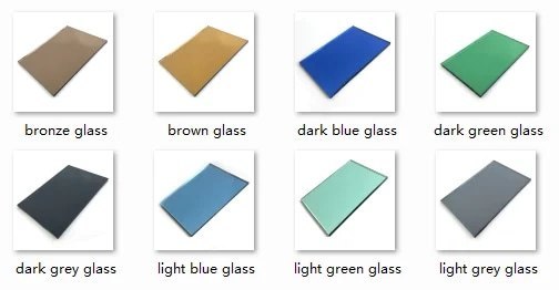 Solid Grey Green Reflective Glass Sheet for Customized Decorative Design Projects