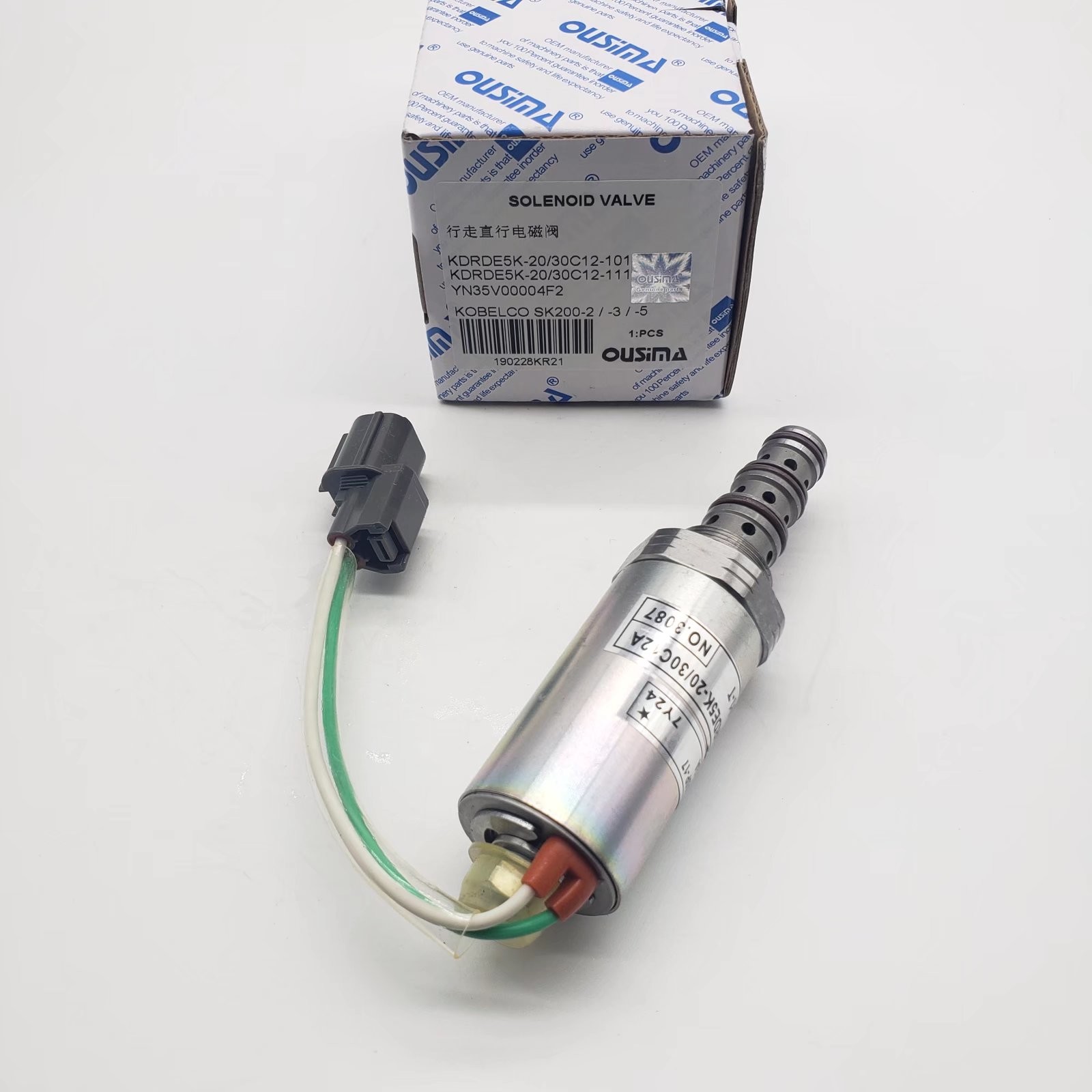 Hydraulic Excavator Solenoid Valve KDRDE5K-20 30C12-101 KDRDE5K-20 30C12-111
