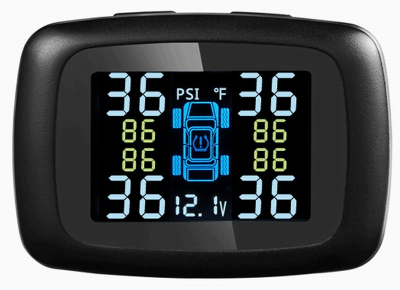 Ouchuangbo car TPMS tire Pressure Monitoring System Cigarette Lighter Power Alarm Systems in stock