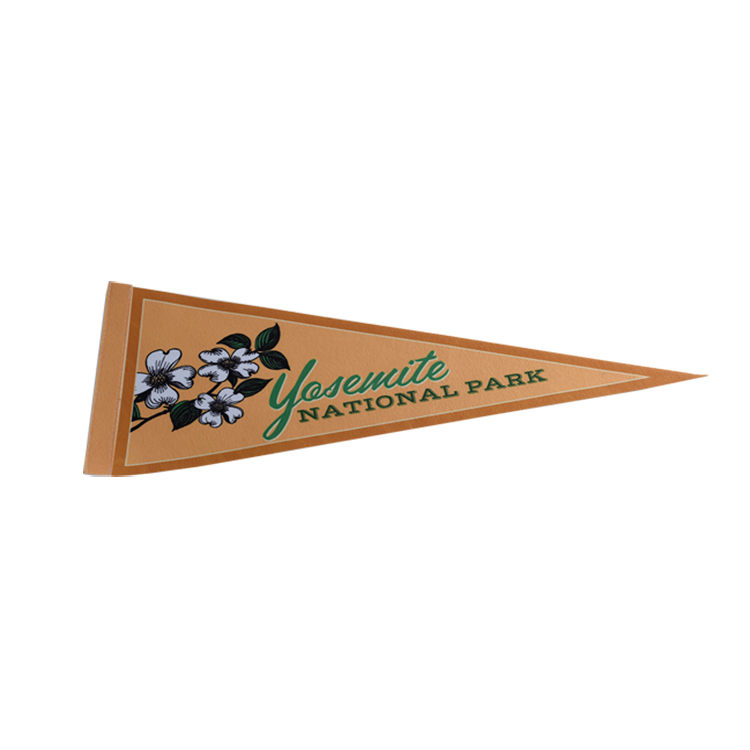 OEM Printed Felt Pennant Flag , Triangle Hand Waver Flags