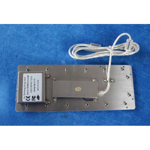 71 Keys IP67 Industrial Keyboard With Trackball Black Metal Panel Mount Stainless Steel