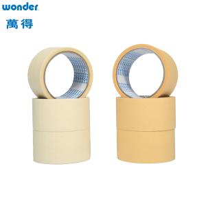 Quality Crepe Paper Material Strong Adhesive Masking Tape Beige Rubber Based for sale