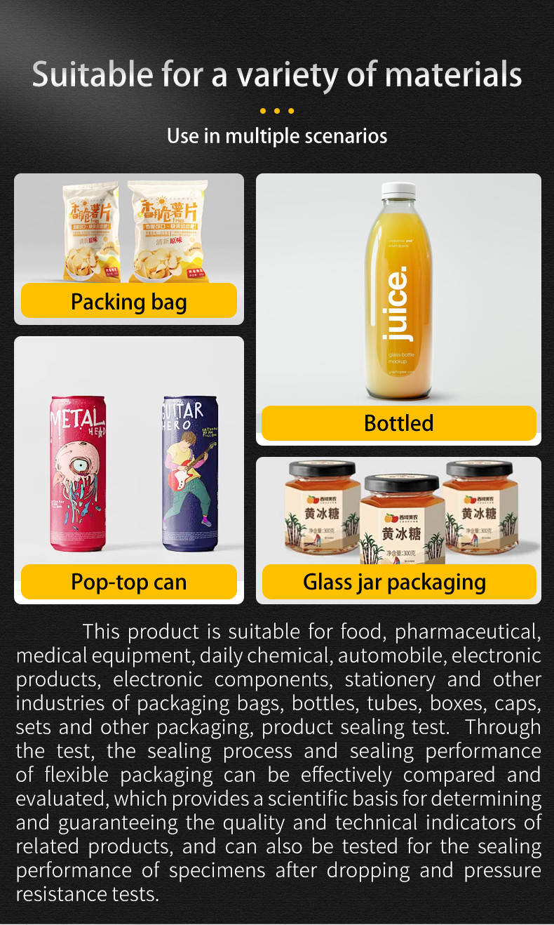 Positive And Negative Pressure Vacuum Sealing Testing Machine , Waterproof Testing Machine , Bag Sealing Water Leakage Testing Machine