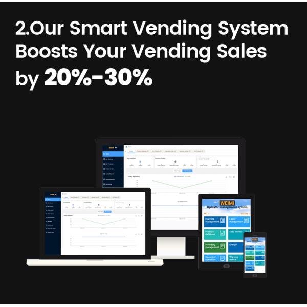 Standing Hanging 300 pcs Big Capacity  Vending Machine with Nayax Card Reader Age Checker