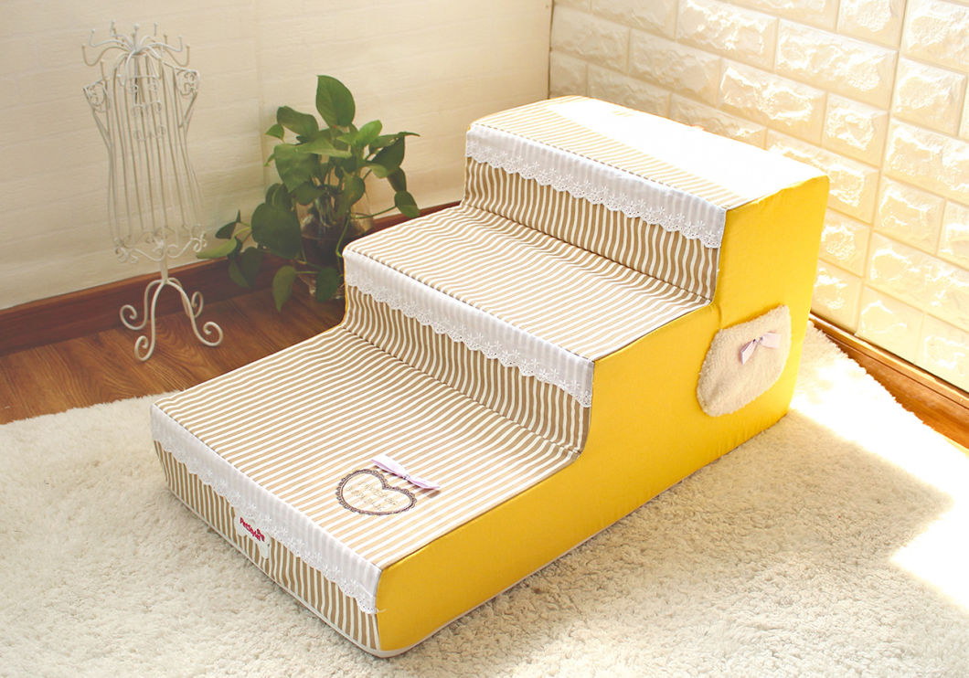 Sailor Stripes Cute Lace Dog Play Stairs Pet Sponge Cushion