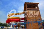 Custom Water Slides For Big Outdoor Resort Spiral Water Park , ISO-9001