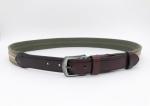 One Side Striped Webbing Belt , Polyster Adjustable Webbing Belt 123g