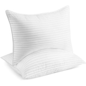 Quality Soft White Microfiber Rectangle Pillow with Medium Softness Level for sale