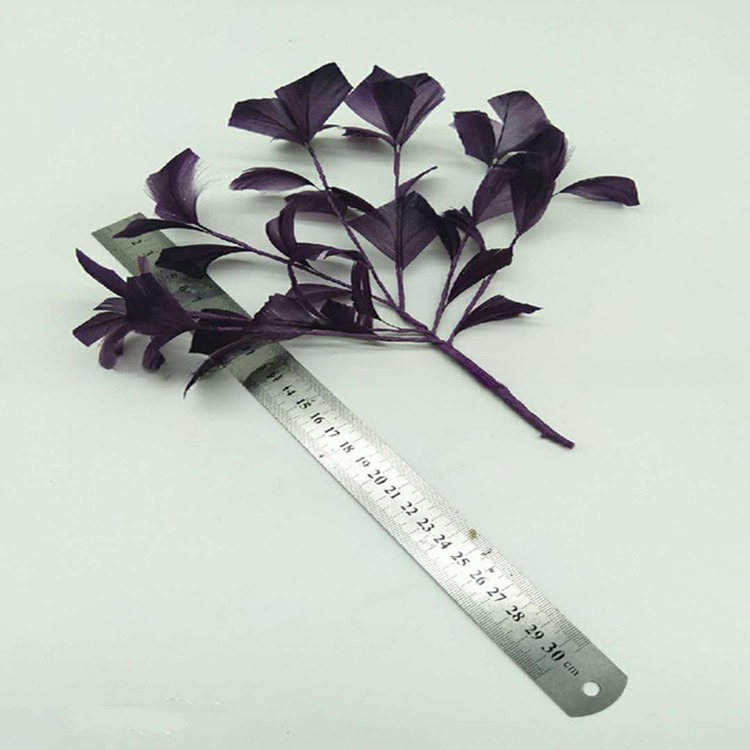 15*30 cm Goose Feather Flower Mount with Wire Accessory Fast and Secure UPS Shipping