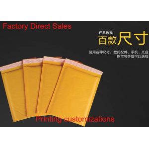 Quality Self Adhesive Seal Kraft Bubble Mailers Padded Envelopes Courier Custom Size for sale