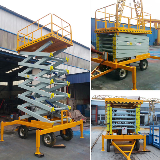 Self Propelled Shear Fork 3m Electric Aerial Lifting Platform