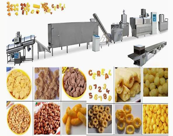 Stanless Steel 304 Automatic Core Filling Snacks Extruding Line