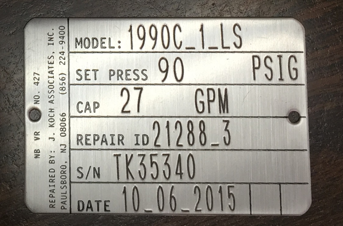 nameplate marking machine