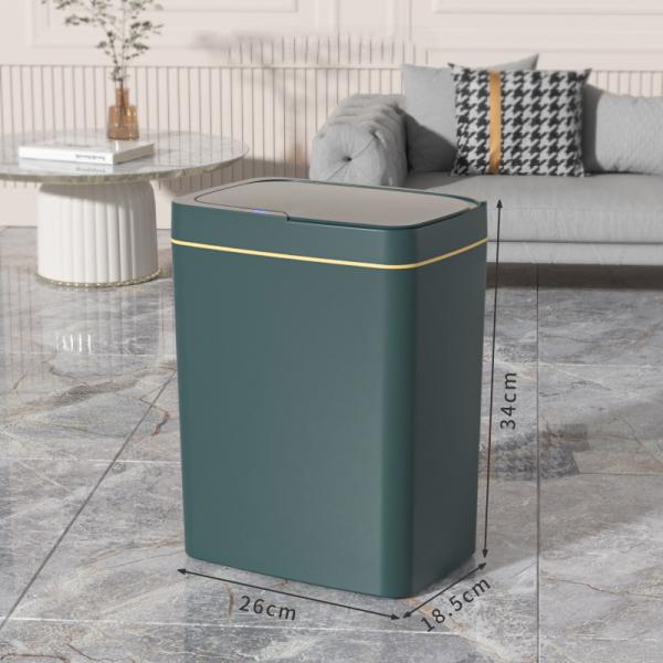 14L Slim Smart Sensor Trash Can Electric Automatic Plastic Garbage Bin Office Kitchen Home Rubbish Dustbin