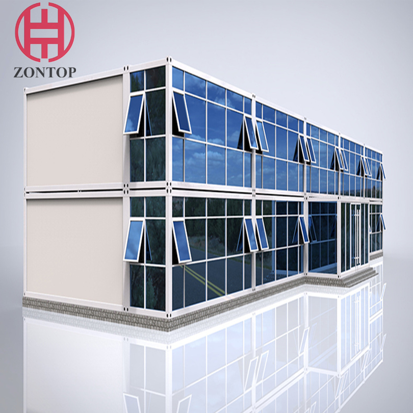 Zontop luxury prefabricated modular cheap depot stackable 20 ft 40 ft shipping container homes prefab house