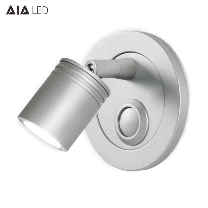 3W Wall Lamp For Living Room Bedside Hotel Modern Angle Adjustable Wall Decoration Wall Reading Light With Push Button
