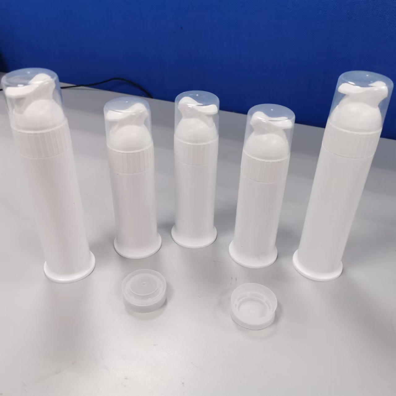 Toothpaste Tube Pump 2024 Custom White Plastic Vacuum Airless Pump for Portable Dispenser