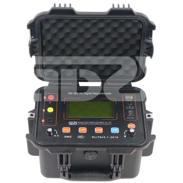 GM-5kV 5-10KV High Power Adjustable Digital Display High Voltage Megohm Meter Electronic Insulation Resistance Tester With Prin
