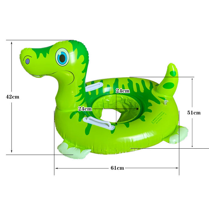 Cartoon Dinosaur Swimming Pool Float Ring Tubes Educational and Fun for Kids' Swi