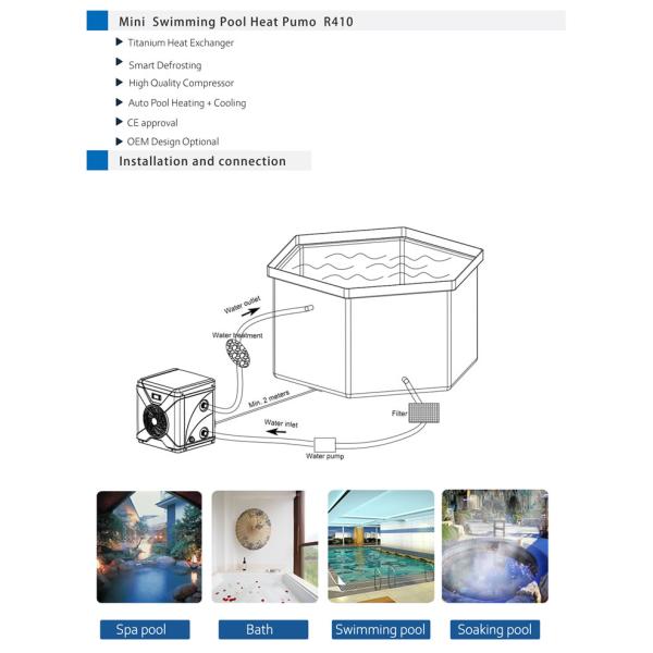 Air Source Heat Pump Huanghe Xingyu New Products Mini Swimming Pool Heat Pump R32 Swimming Pool Heat Pump#