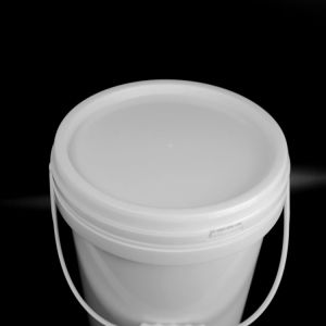 Fertilizers Coatings Round Plastic Bucket 17kg With Lid And Handle