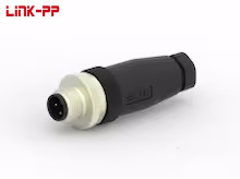M12 Circular Metric Connectors T4111001041-000 Cable Mounting