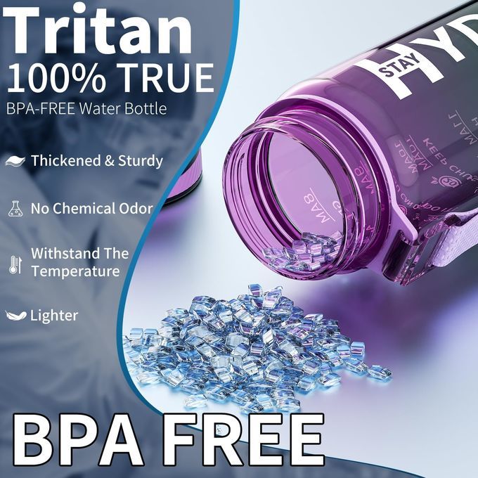 Tritan 32 Oz Motivational Water Bottle BPA Free 5507501000ML Sports Time Track Water Bottle Wide Mouth Leakproof Fashion As Gift For Christmas