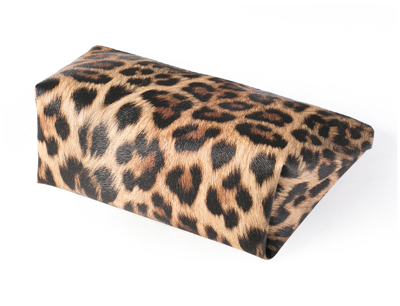 Travel Portable Waterproof Leather Leopard Print Cosmetic Bag Storage