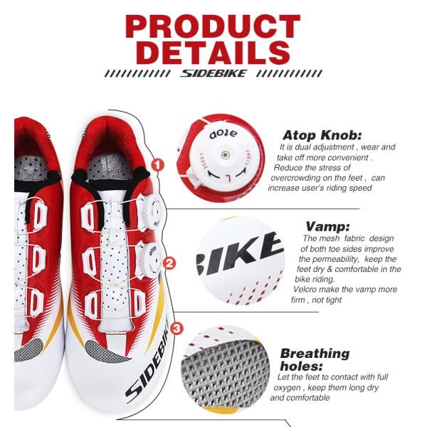 Sports Safety MTB Cycling Shoes , Mountain Bike Cycling Shoes Easy Adjustment