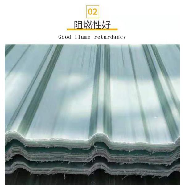 Nontoxic Transparent Polycarbonate Roof Tiles Anticorrosive Multiscene