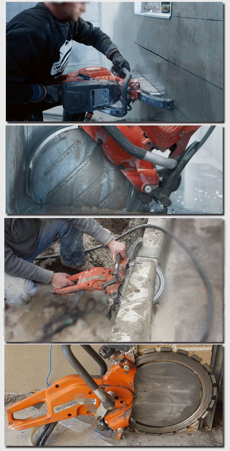 366mm Laser Welded Diamond Ring Concrete Saw Blades For Dry Cutting Concrete Reinforced Concrete Brick