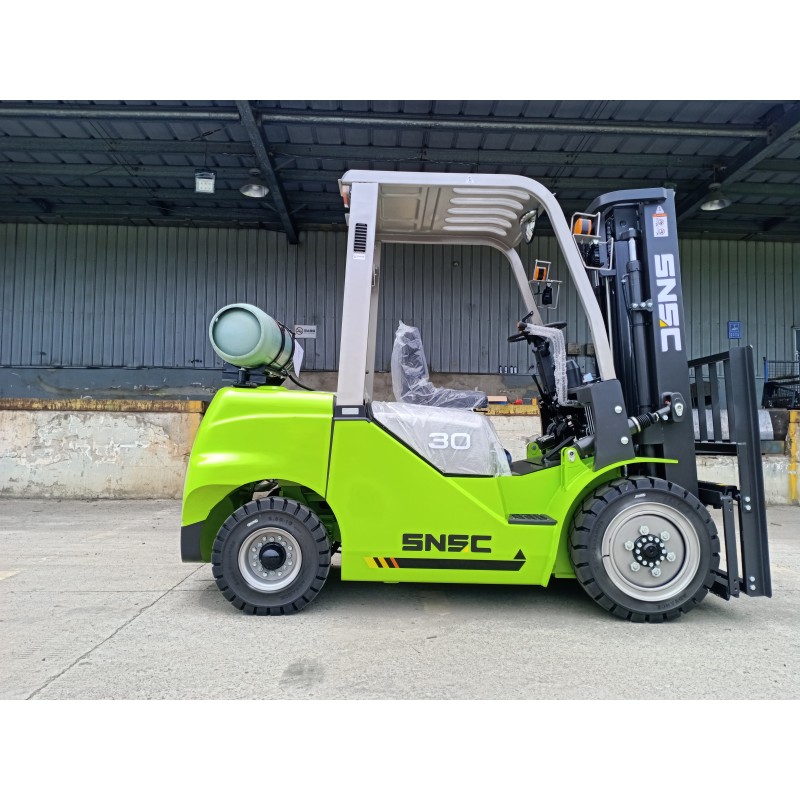 High Performance 3000kg Dual Fuel Forklift LPG Gas Engine Smooth Lifting