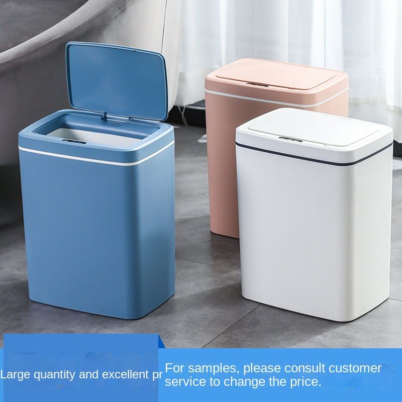 12Ltr Custom Trash Can Automatic Charging Intelligent Induction Garbage Can