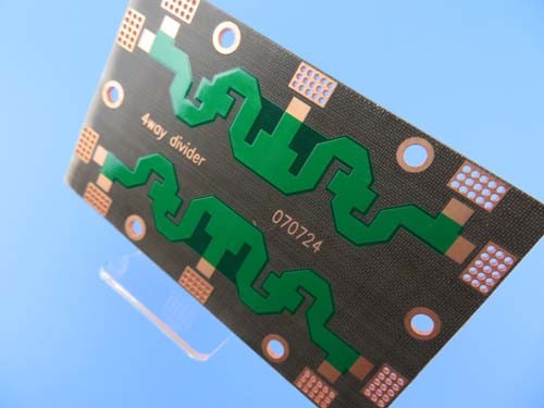 DK2.65 PTFE Double Sided With OSP and Green Mask for Combiners High Frequancy Circuit Board