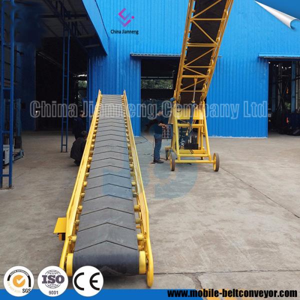 Movable Rubber Telescopic Belt Conveyor For 20ft 40ft Container Loading Unloading